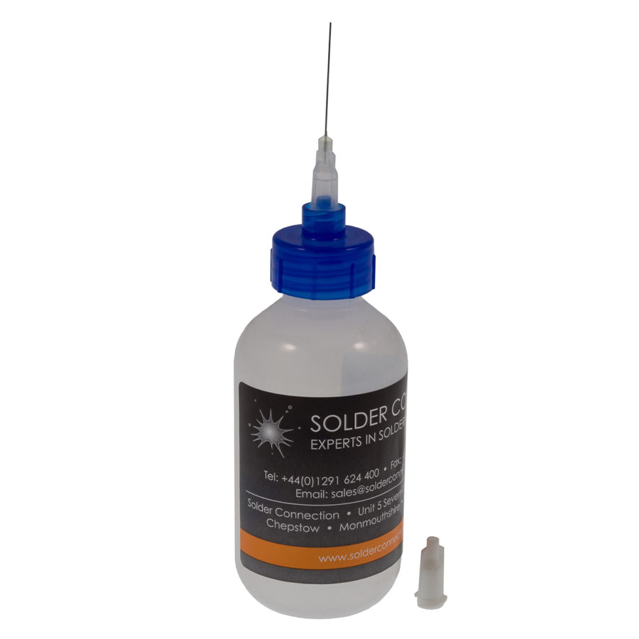 2OZ FLUX DISPENSING BOTTLE WITH CAP & NEEDLE Solders & Fluxes