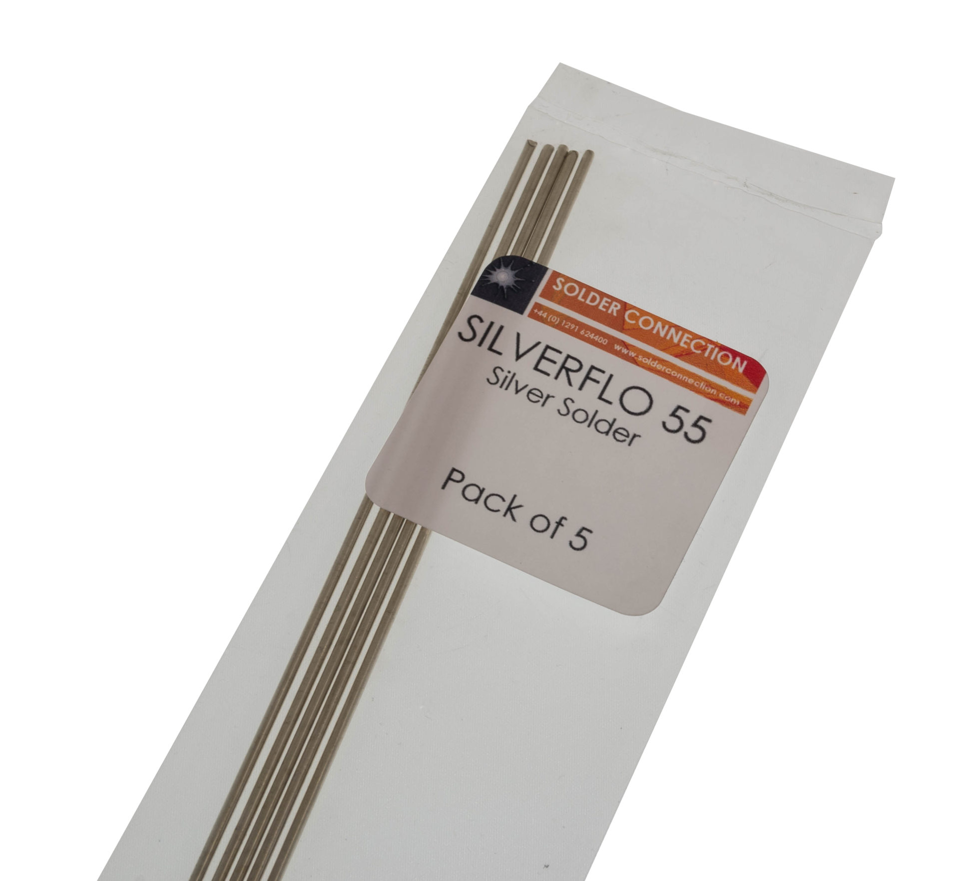 SILVERFLO 55 1.5MM SILVER SOLDER ROD (600MM) - Solders & Fluxes