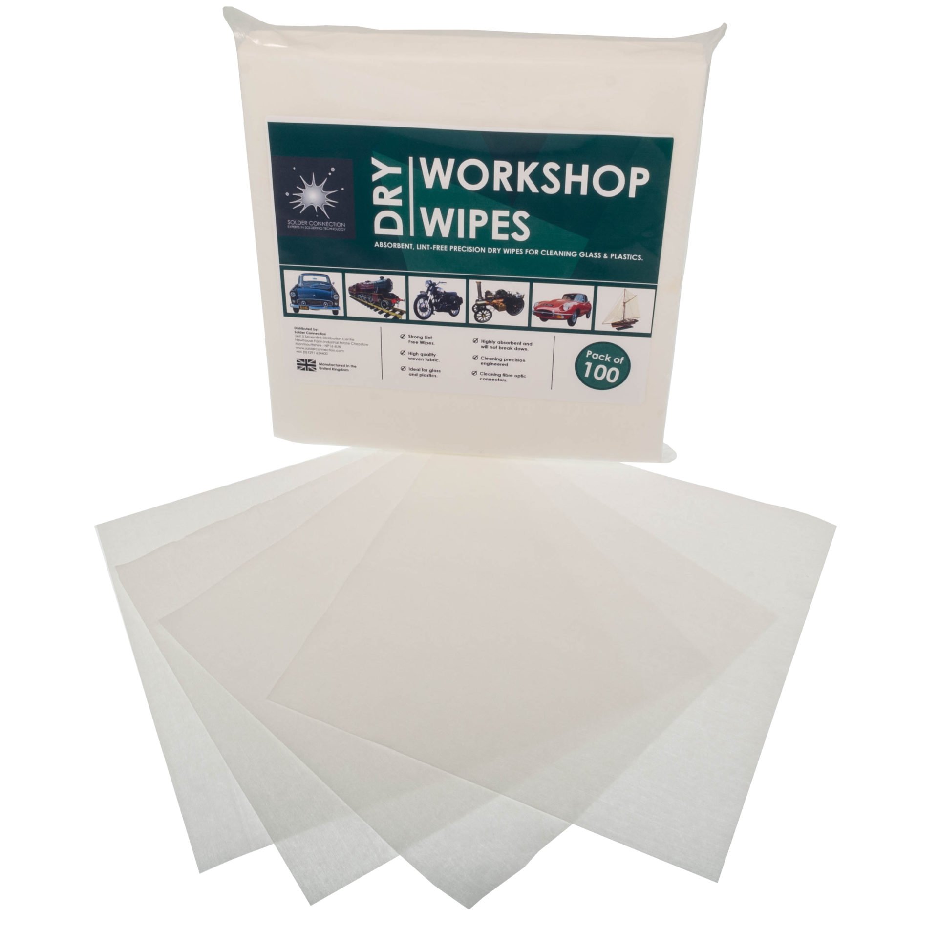 SOLDER CONNECTION DRY WIPE PK100 Solders & Fluxes