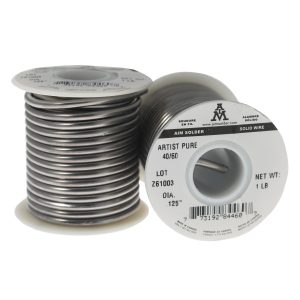 ARTIST PURE 40/60 3.2MM SOLID SOLDER WIRE 454G