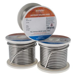 TSC ARTISAN 60/40 3.2MM SOLID SOLDER WIRE 454GM
